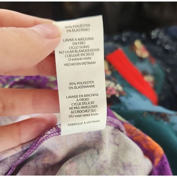 Bundle LulaRoe Simply Comfortable Women's Multicolor Short-Sleeved Dresses Sz L - Picture 12 of 13